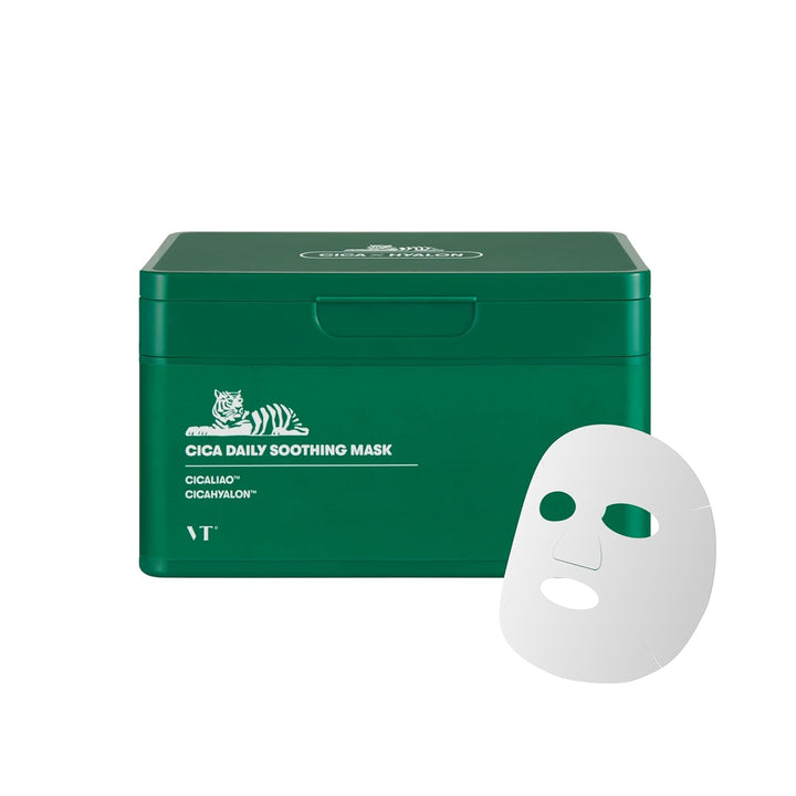 VT Cosmetics Daily Soothing Mask Facial Sheet Mask for Moist & Hydrating / 30ea