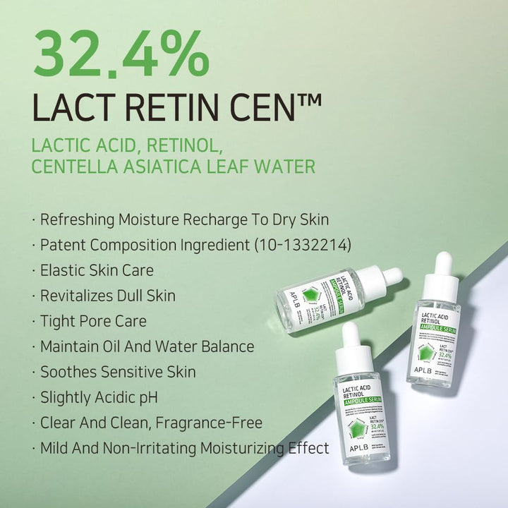 APLB Lactic Acid Retinol Ampoule Serum 1.35 FL.OZ