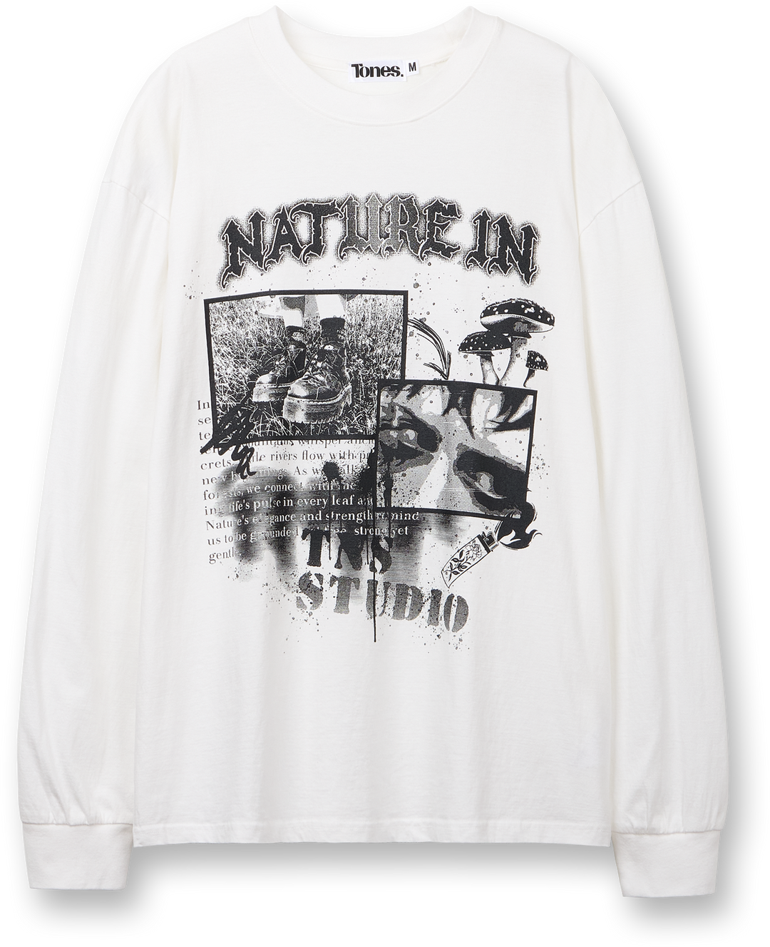 Nature Pigment Long Sleeve - WHITE