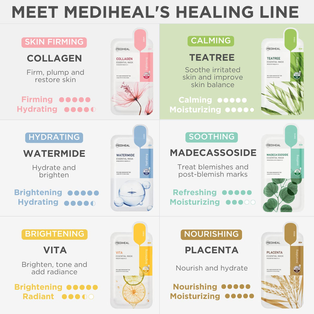 MEDIHEAL Tea Tree Essential Blemish Control Mask 10EA