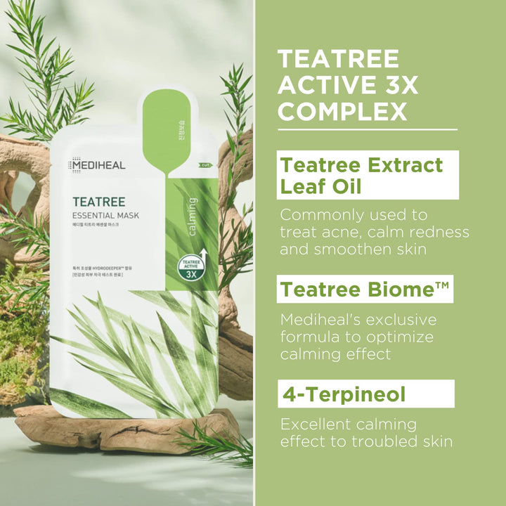 MEDIHEAL Tea Tree Essential Blemish Control Mask 10EA