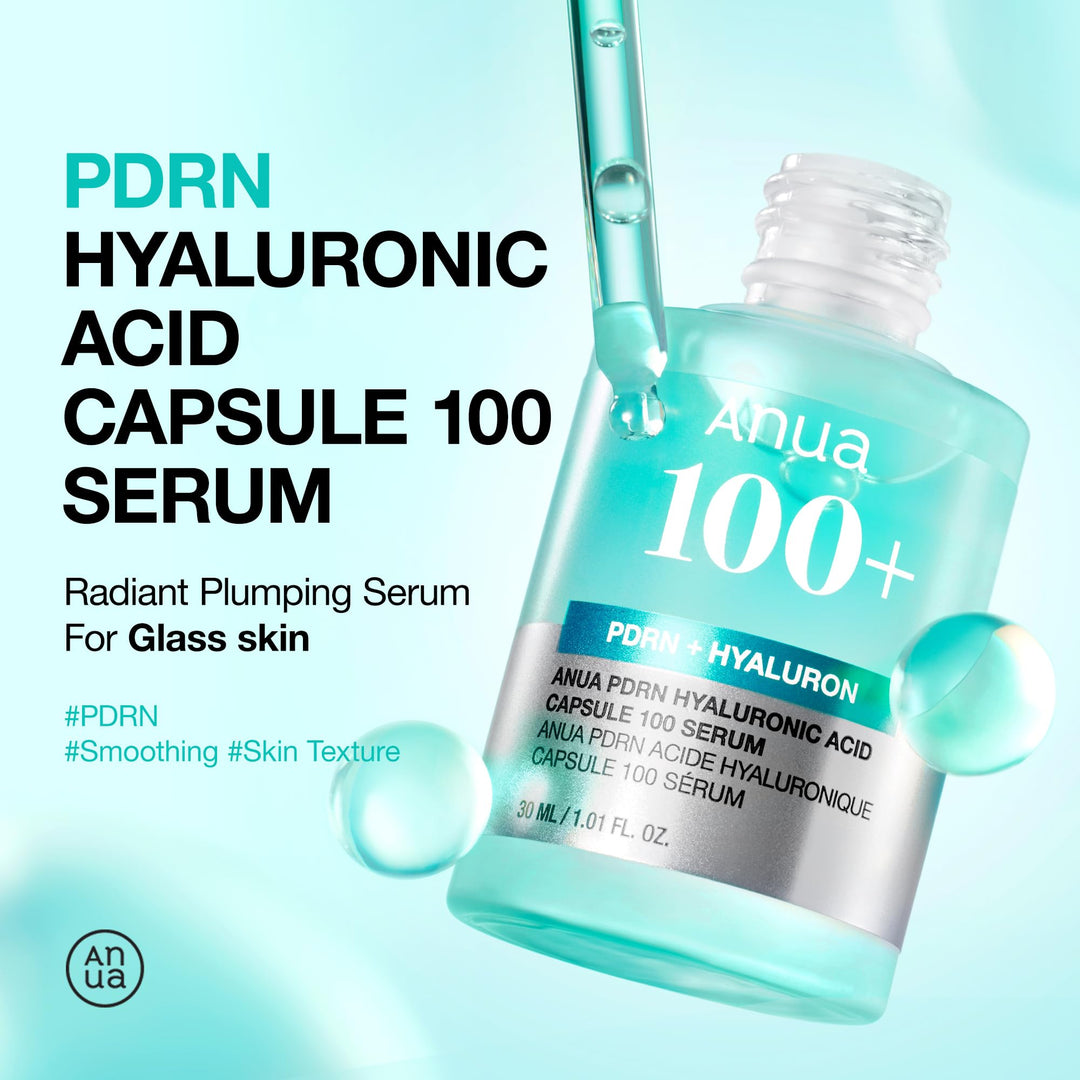 Anua PDRN Hyaluronic Acid Capsule 100+ Serum 30ml, 1.01 fl. oz.