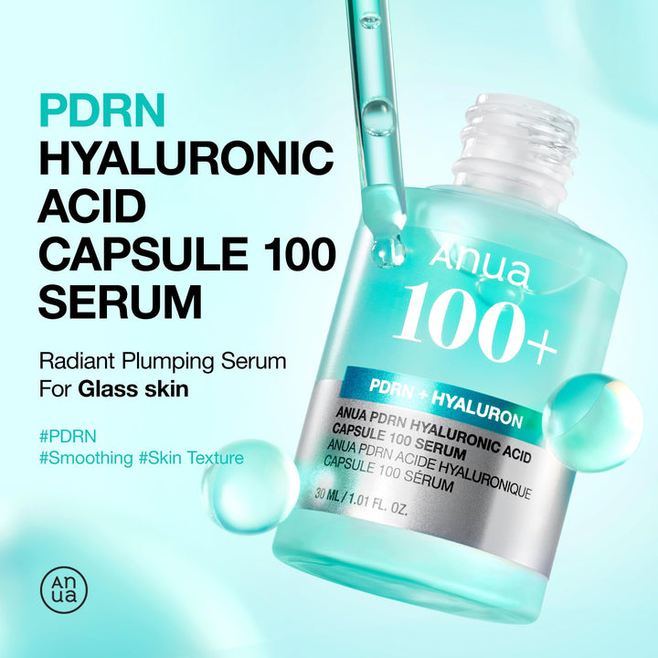 Anua PDRN Hyaluronic Acid Capsule 100+ Serum 30ml, 1.01 fl. oz.