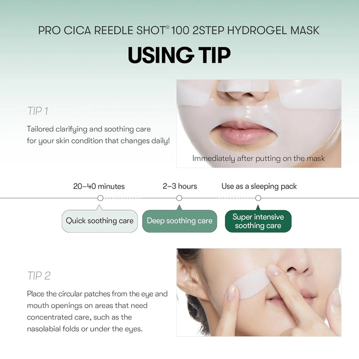 VT Cosmetics Pro Cica Reedle Shot 100 2-Step Hydrogel Mask(34.5gx4ea)
