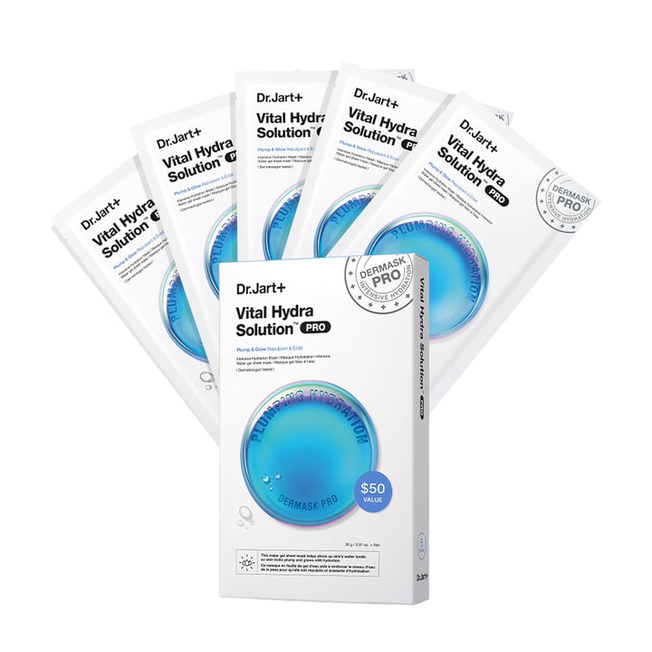 Dr.Jart+ Dermask Vital Hydra Solution Glow Face Mask 5ea