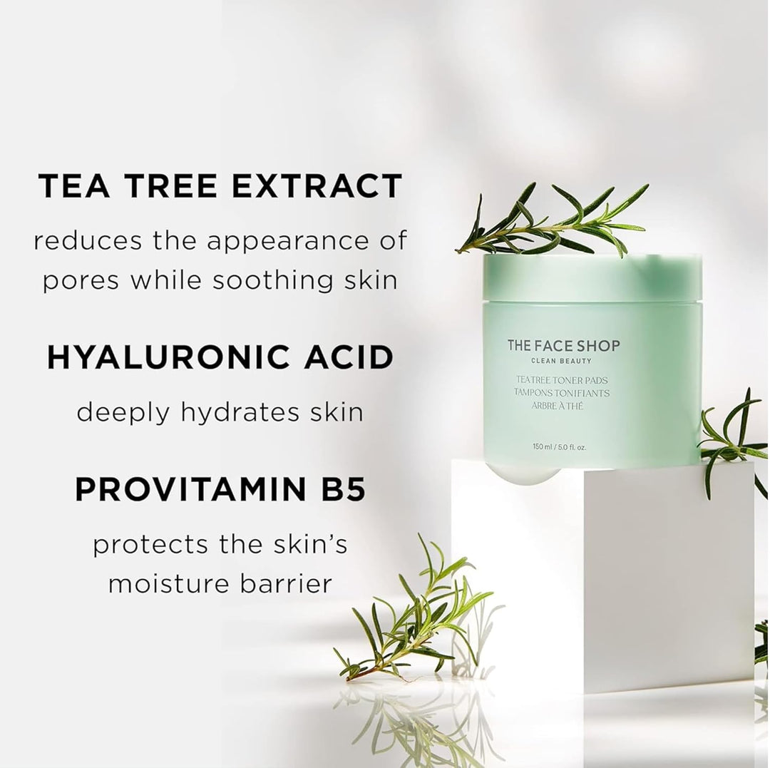 The Face Shop Tea Tree Toner Pads 5.0 fl.oz