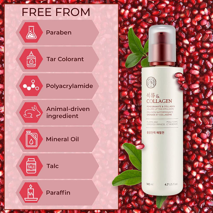 The Face Shop Pomegranate & Collagen Volume Lifting Emulsion 140ml / 4.7 fl. oz.