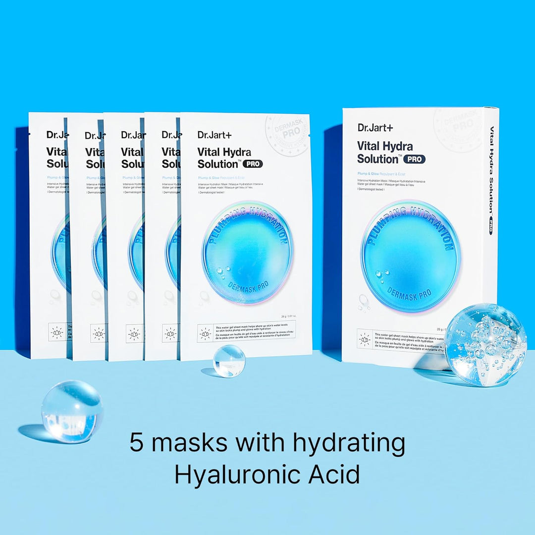 Dr.Jart+ Dermask Vital Hydra Solution Glow Face Mask 5ea