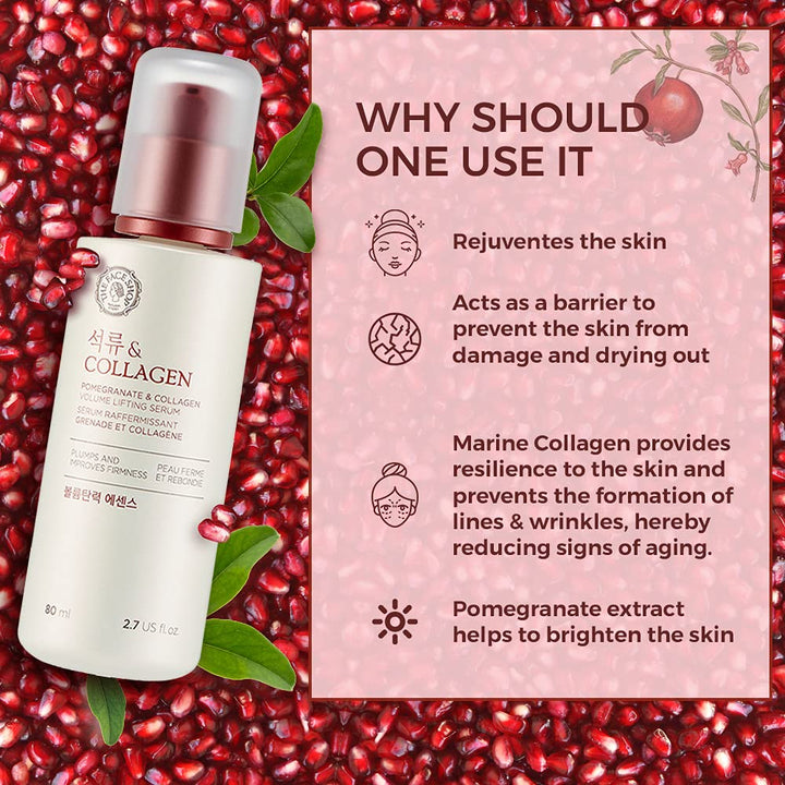 The Face Shop Pomegranate & Collagen Volume Lifting Serum 2.7 fl. oz