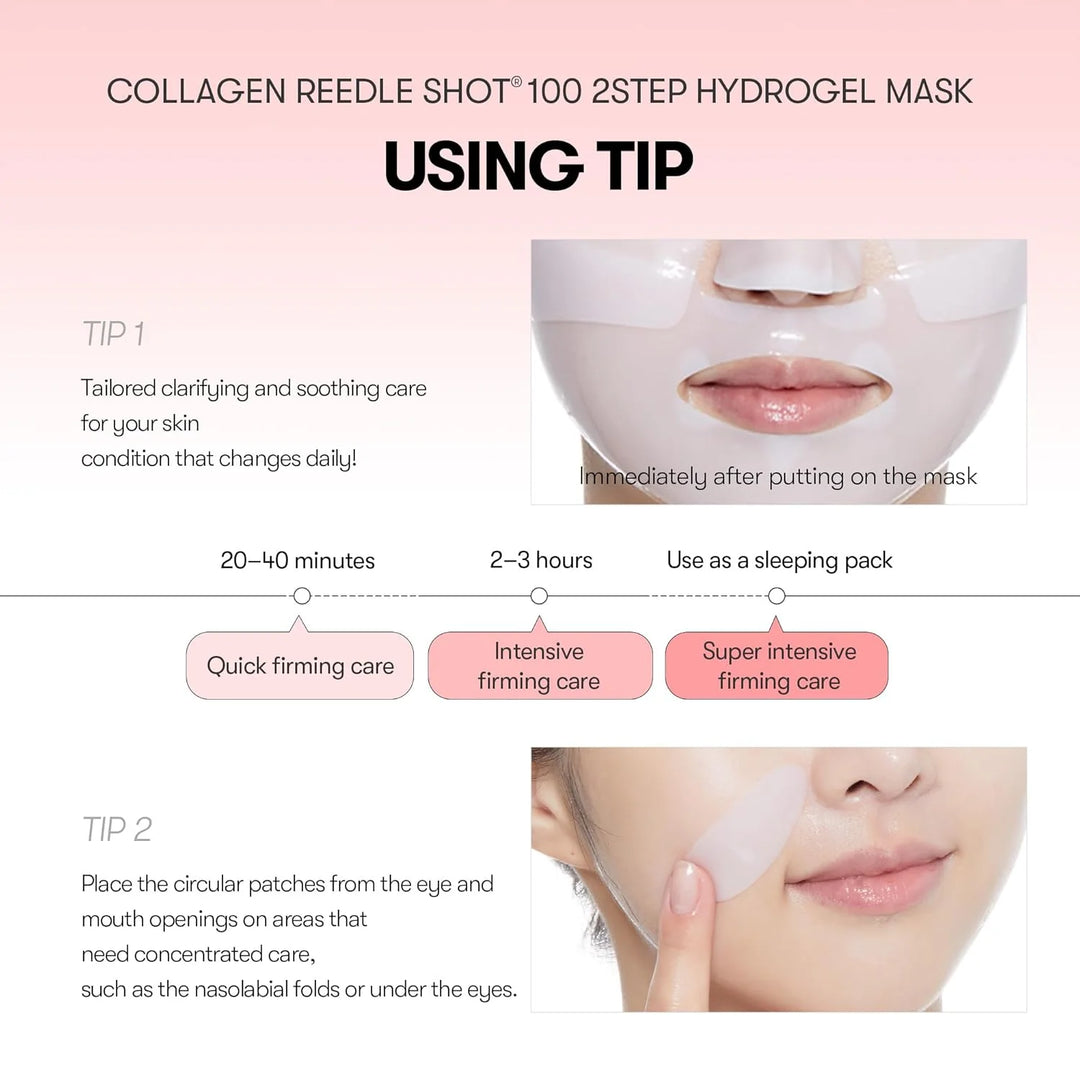 VT Cosmetics Collagen Reedle Shot 100 2-Step Hydrogel Mask(34.5gx4ea)