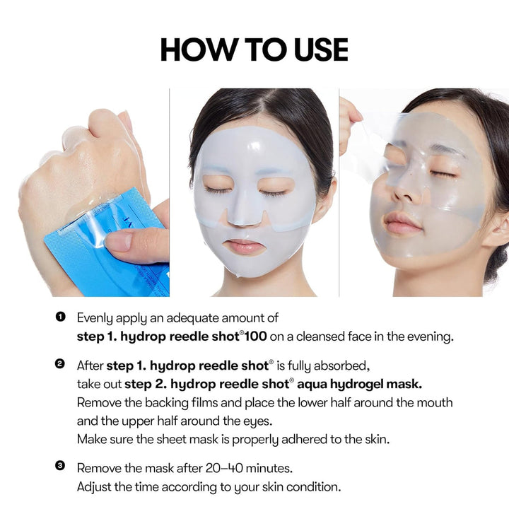 VT Cosmetics Hydrop Reedle Shot 100hl 2-Step Hydrogel Mask(34.5gx4ea)