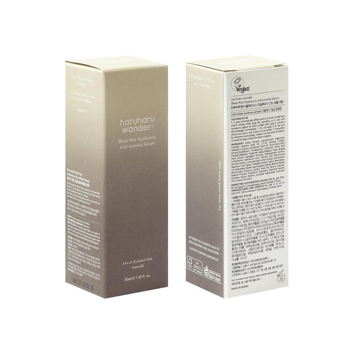 Haruharu Wonder Black Rice Hyaluronic Anti-Wrinkle Serum 50ml, 1.7 fl. oz