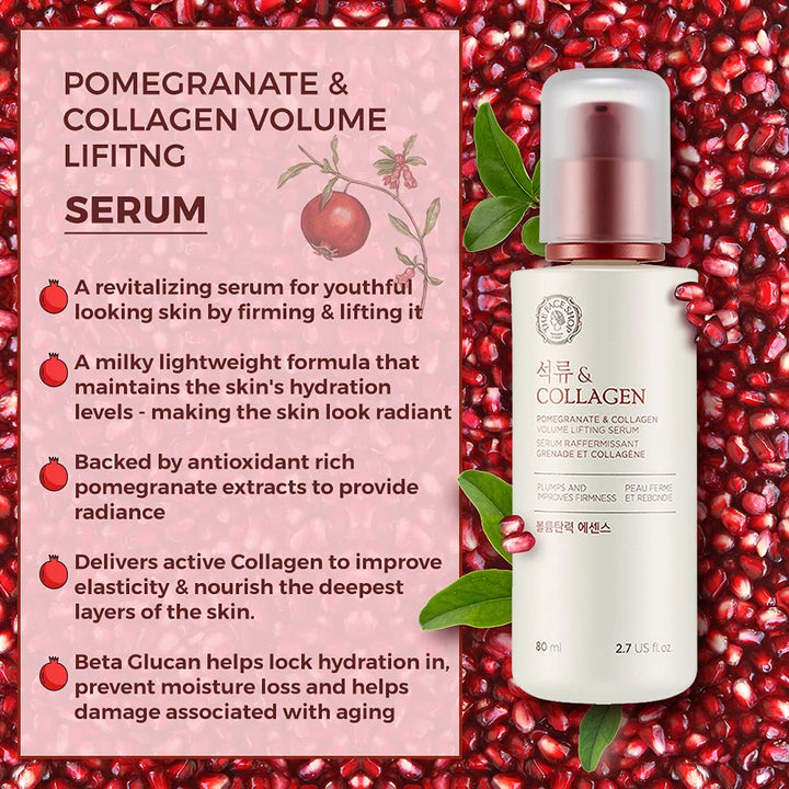 The Face Shop Pomegranate & Collagen Volume Lifting Serum 2.7 fl. oz