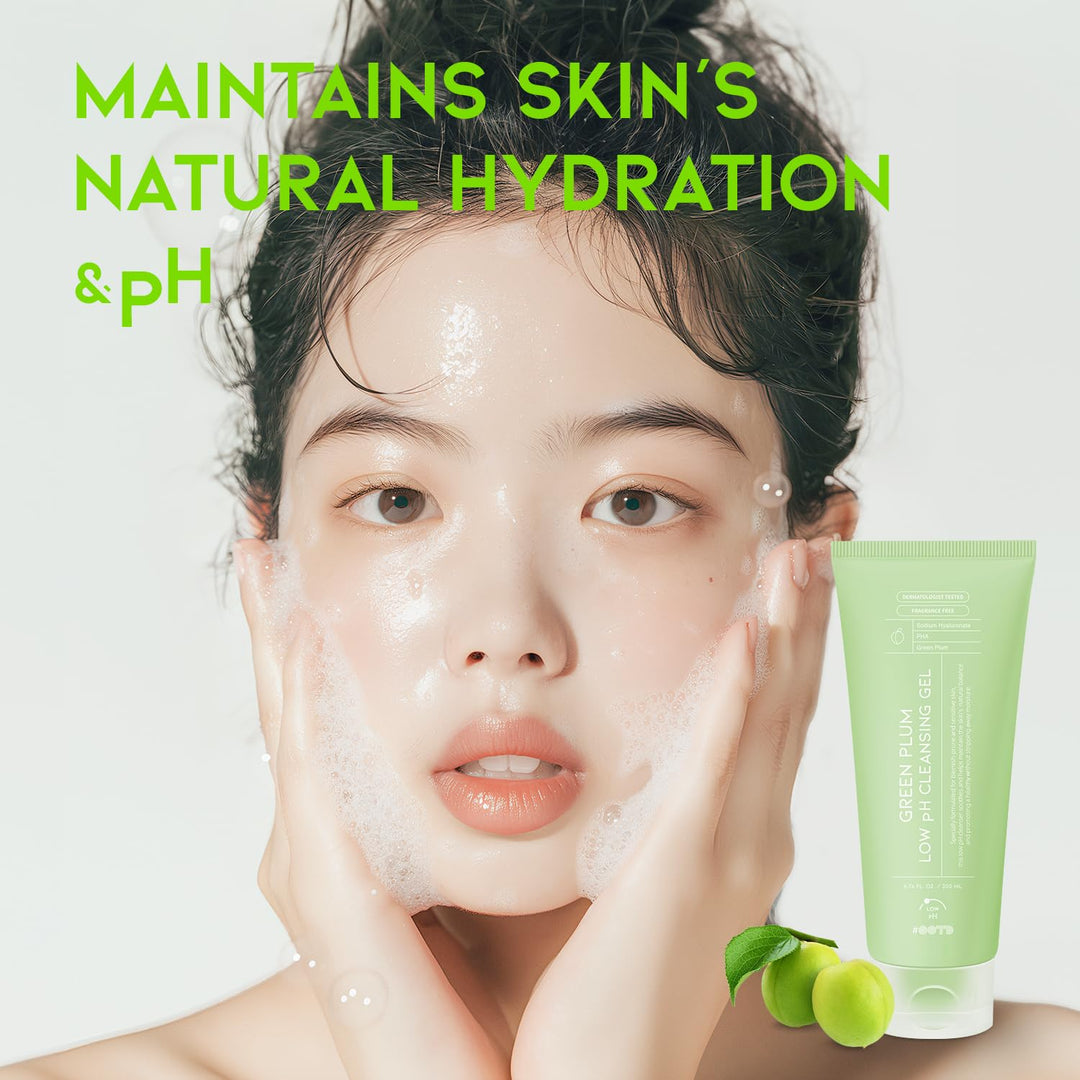 OOTD Beauty Green Plum Low PH Cleansing Gel 6.76 fl. oz, 200ml