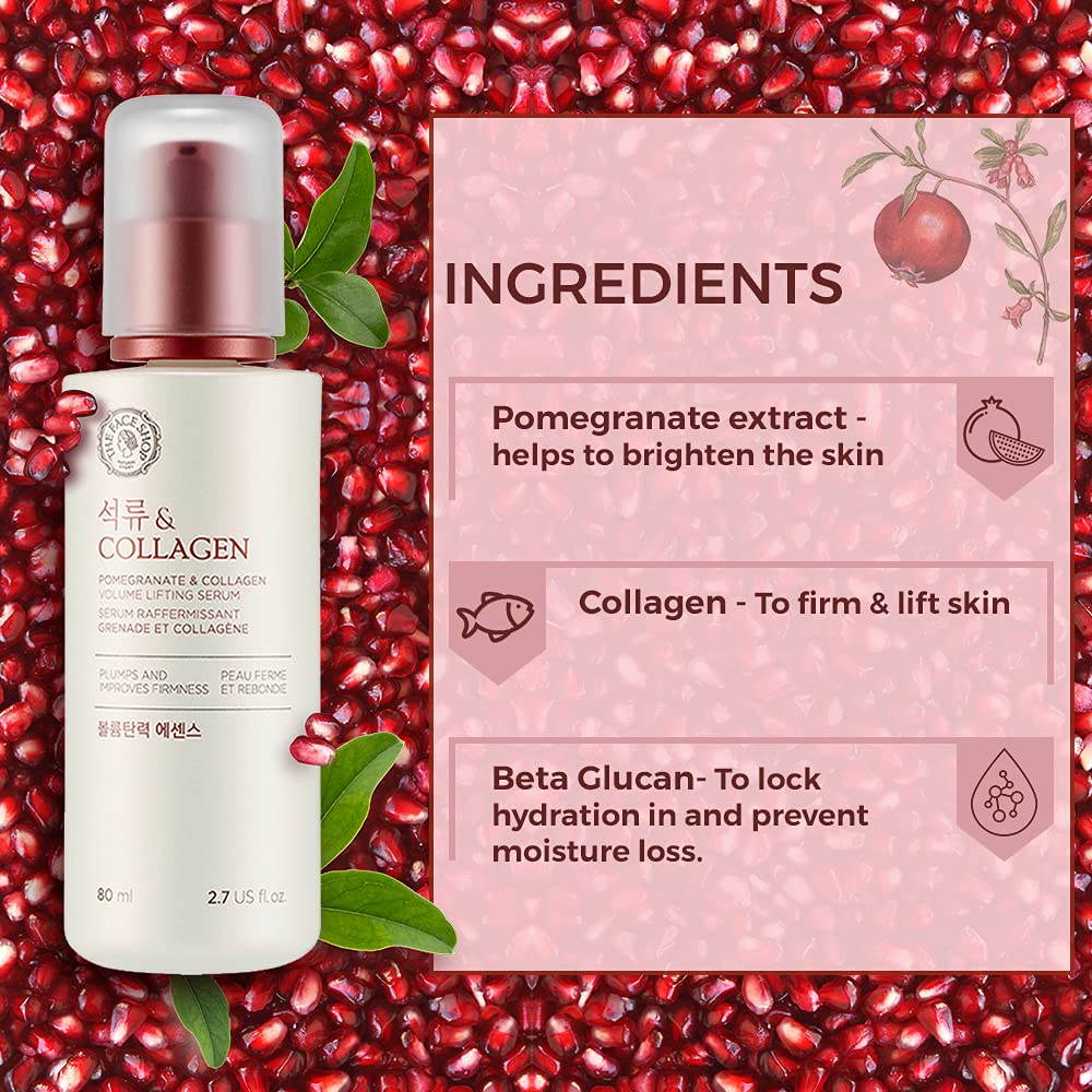 The Face Shop Pomegranate & Collagen Volume Lifting Serum 2.7 fl. oz