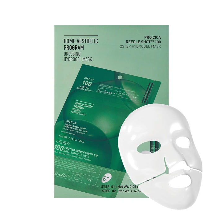 VT Cosmetics Pro Cica Reedle Shot 100 2-Step Hydrogel Mask(34.5gx4ea)