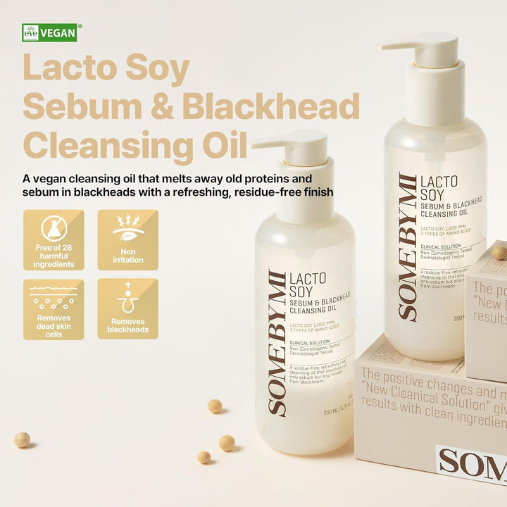 SOME BY MI Lacto Soy Sebum & Blackhead Cleansing Oil 200ml / 6.76 oz