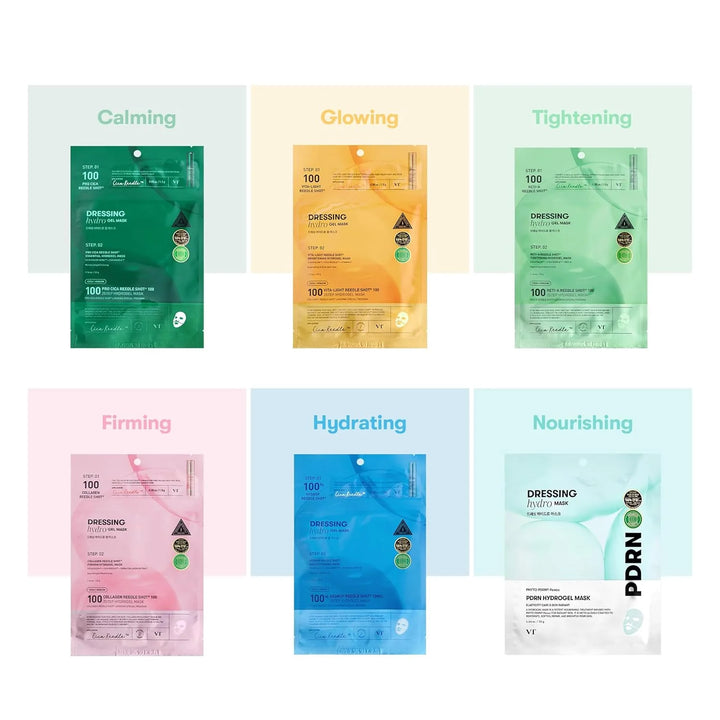 VT Cosmetics Pro Cica Reedle Shot 100 2-Step Hydrogel Mask(34.5gx4ea)