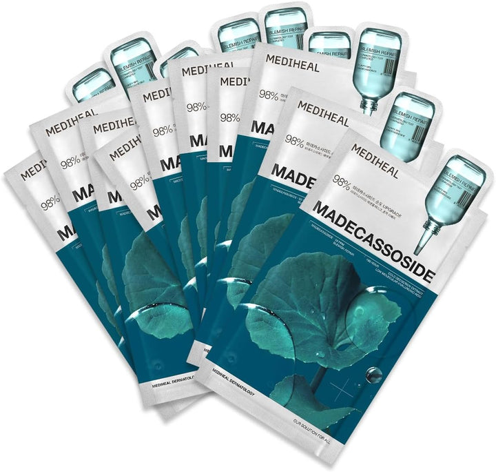 MEDIHEAL Madecassoside Essential Sheet Mask Blemish Repair 10 pcs.
