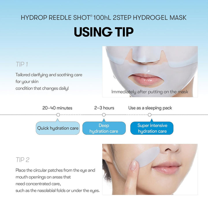 VT Cosmetics Hydrop Reedle Shot 100hl 2-Step Hydrogel Mask(34.5gx4ea)