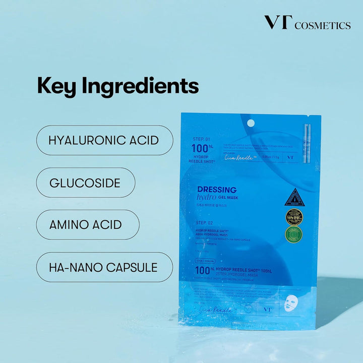 VT Cosmetics Hydrop Reedle Shot 100hl 2-Step Hydrogel Mask(34.5gx4ea)