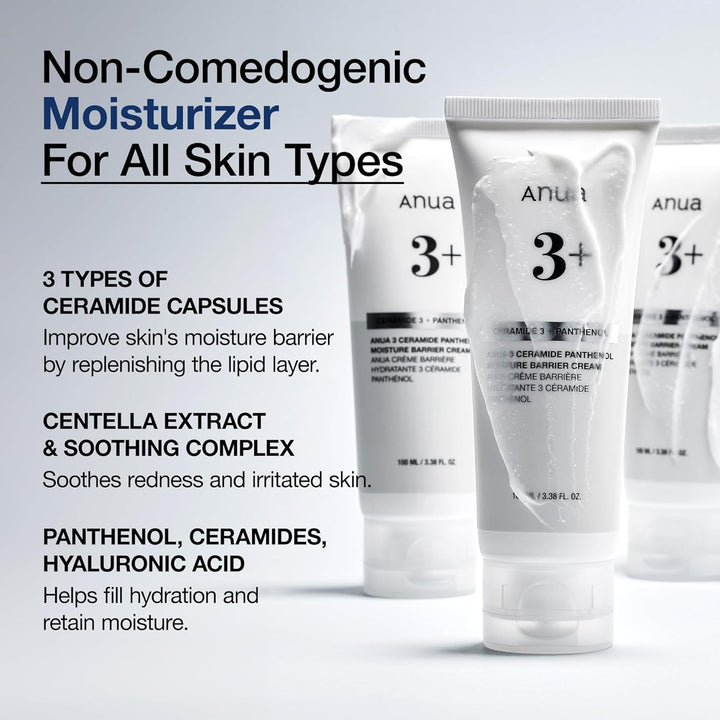 ANUA3 Ceramide Panthenol Moisture Barrier Cream 3.38 fl. oz