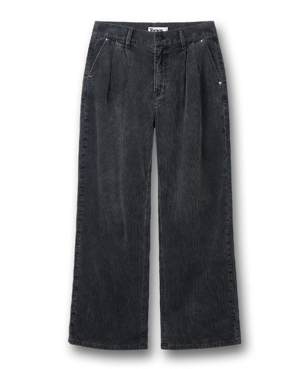 Fading Corduroy Wide Pants - gracie black