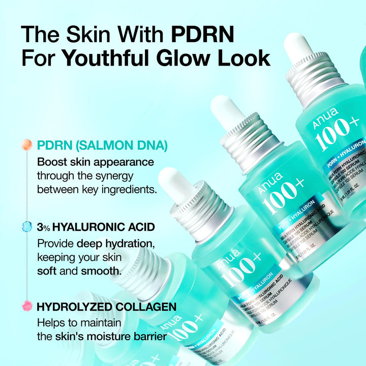 Anua PDRN Hyaluronic Acid Capsule 100+ Serum 30ml, 1.01 fl. oz.