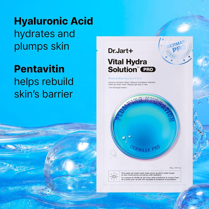 Dr.Jart+ Dermask Vital Hydra Solution Glow Face Mask 5ea