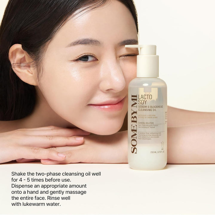 SOME BY MI Lacto Soy Sebum & Blackhead Cleansing Oil 200ml / 6.76 oz