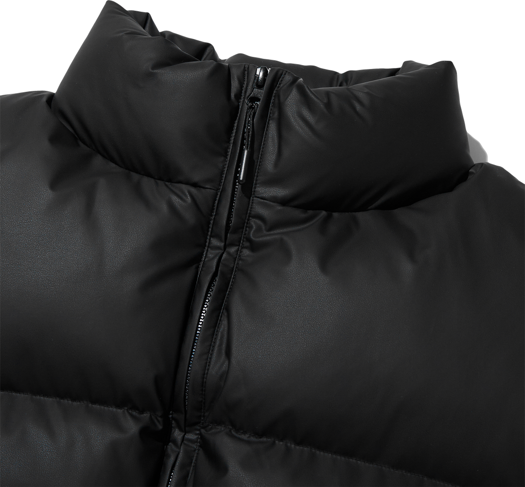 Essential Puffer Short Padded Vest - Black