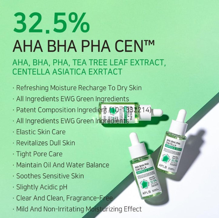 APLB AHA BHA PHA Centella Ampoule Serum 40ml / 1.35 fl. oz.