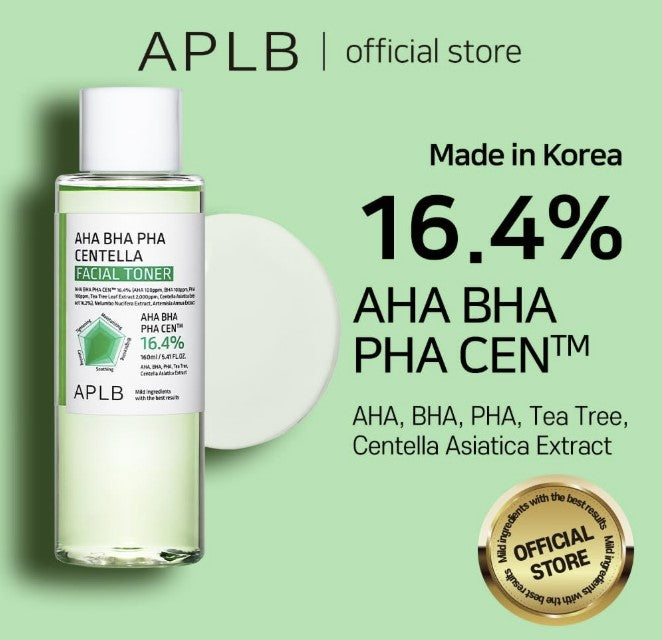 APLB AHA BHA PHA Centella Facial Toner 5.41fl. oz.