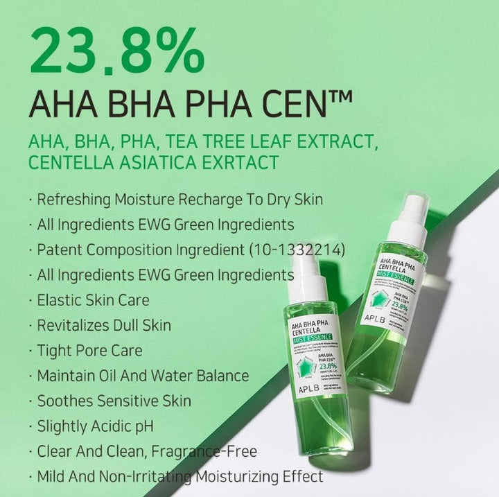 APLB AHA BHA PHA Centella Mist Essence 105ml / 3.55 fl. oz.