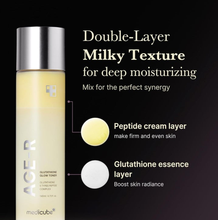 Medicube Age-R Glutathione Glow Milky Toner 140ml