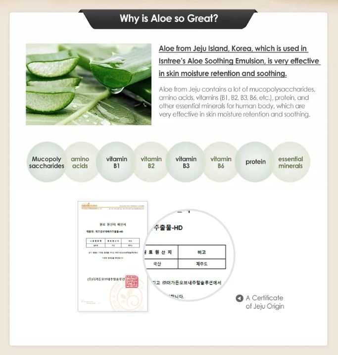 IsNtree Aloe Soothing Emulsion 120ml / 4.05 fl. oz.
