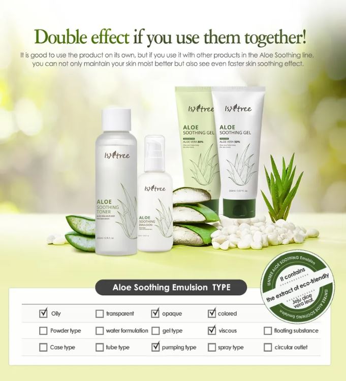IsNtree Aloe Soothing Emulsion 120ml / 4.05 fl. oz.