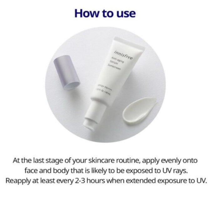 Innisfree Anti-Aging Serum Sunscreen SPF50+ PA++++ 40ml