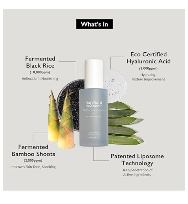 Haruharu wonder Black Rice Hyaluronic Essence 1.6 fl. oz / 50 ml