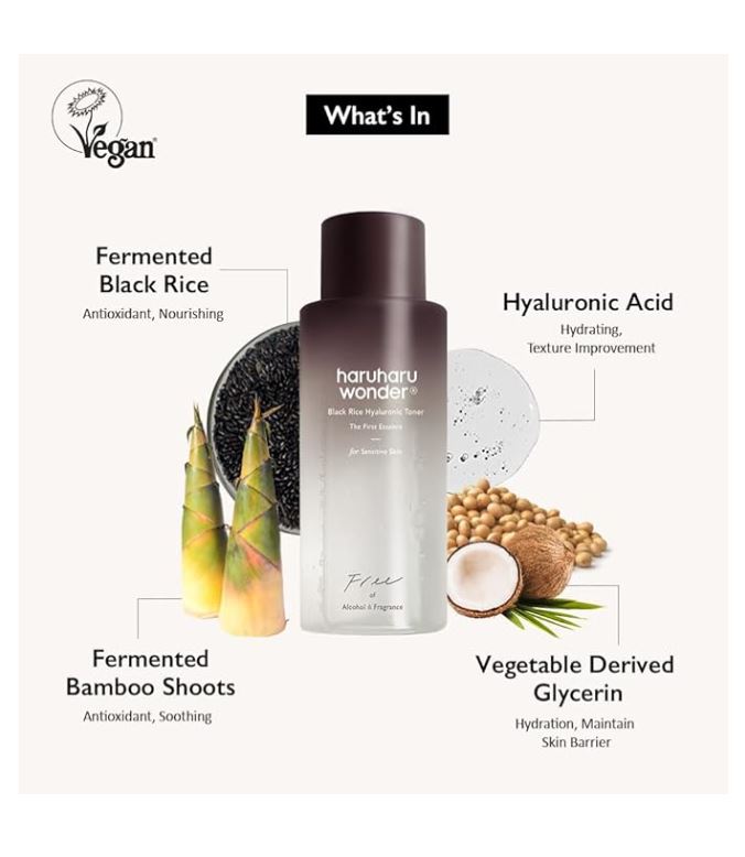 Haruharu wonder Black Rice Hyaluronic Sensitive Skin Toner 5.1 fl.oz / 150ml