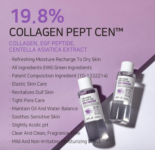 APLB Collagen EGF Peptide Facial Toner 5.41fl. oz.