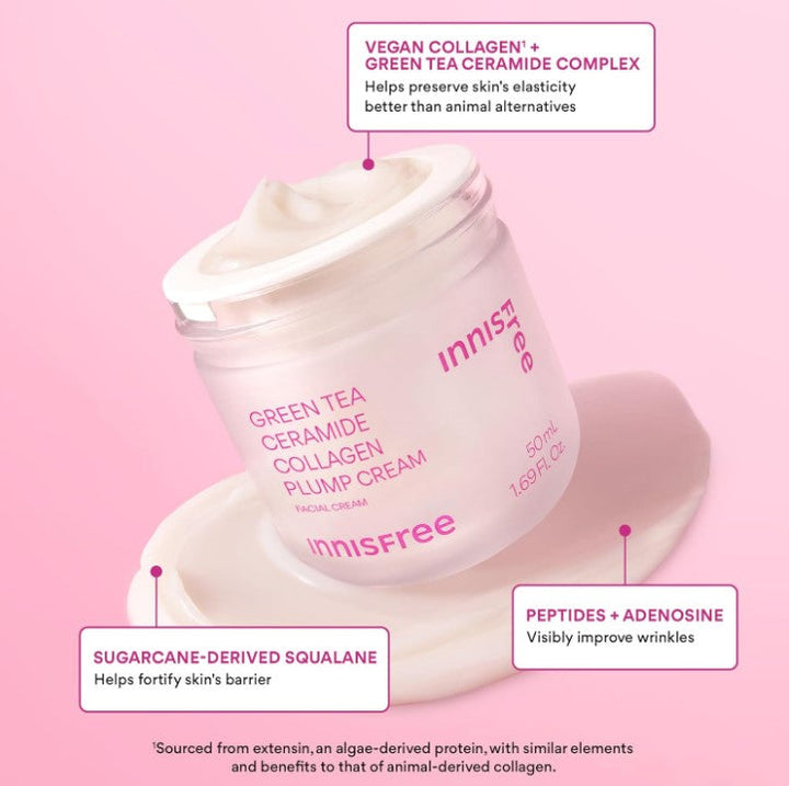 Innisfree Green Tea Ceramide Collagen Plump Cream 50ml