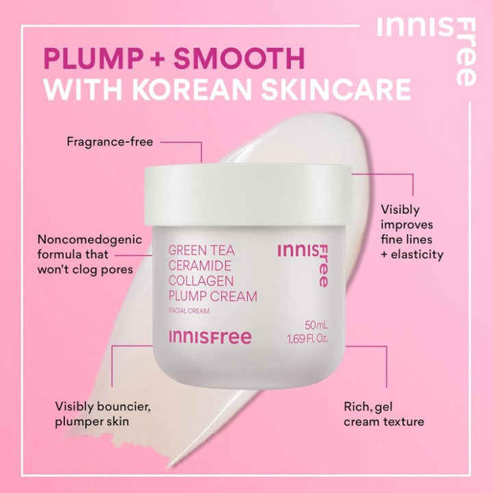 Innisfree Green Tea Ceramide Collagen Plump Cream 50ml