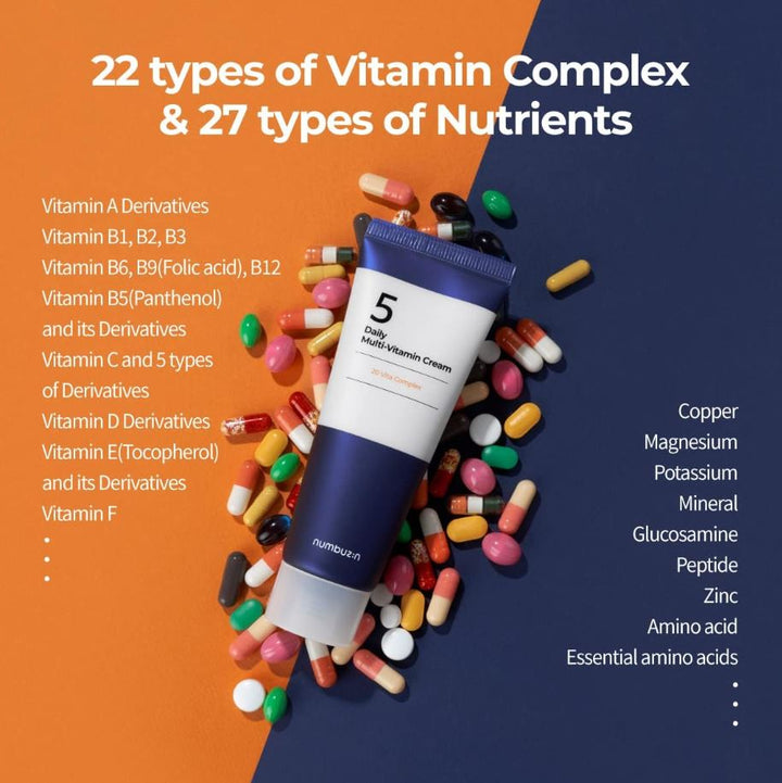 numbuzin No.5 Daily Multi-Vitamin Cream 60ml / 2.02 fl. oz.