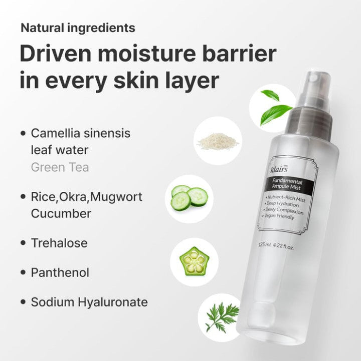 Dear Klairs Fundamental Ampule Mist 125ml / 4.22fl. oz.