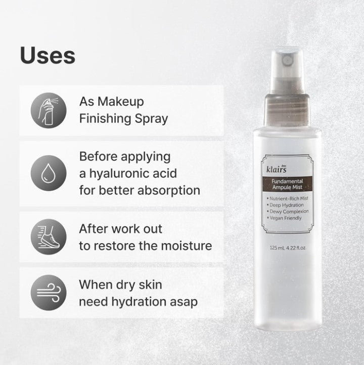 Dear Klairs Fundamental Ampule Mist 125ml / 4.22fl. oz.