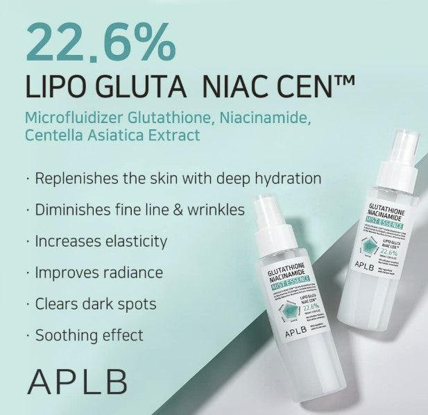 APLB Glutathione Niacinamide Mist Essence 3.55fl. oz.