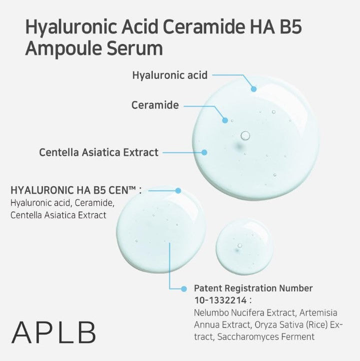 APLB Hyaluronic Acid Ceramide HA B5 Ampoule Serum 40ml / 1.35 fl. oz.