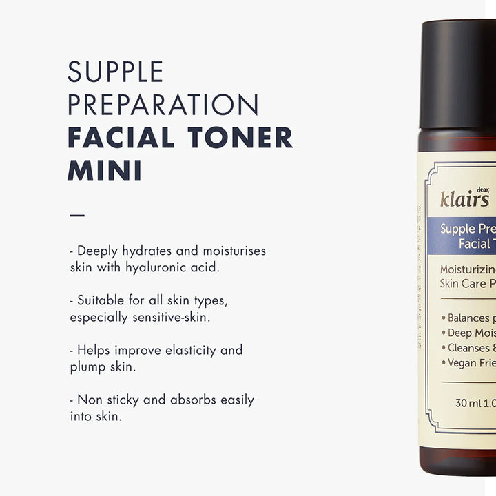 Dear Klairs Supple Preparation Facial Toner, 30ml / 1.01 fl.oz.