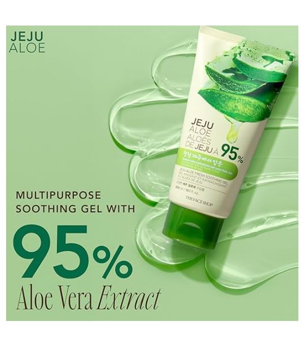 The Face Shop Jeju Aloe Soothing Gel Tube 300ml / 10.1 fl. oz.